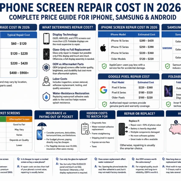 Phone Screen Repair Cost